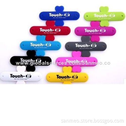 Universal Portable Touch U Silicone Stand Holder for iPhone, Smartphone, 10 ColorsNew
